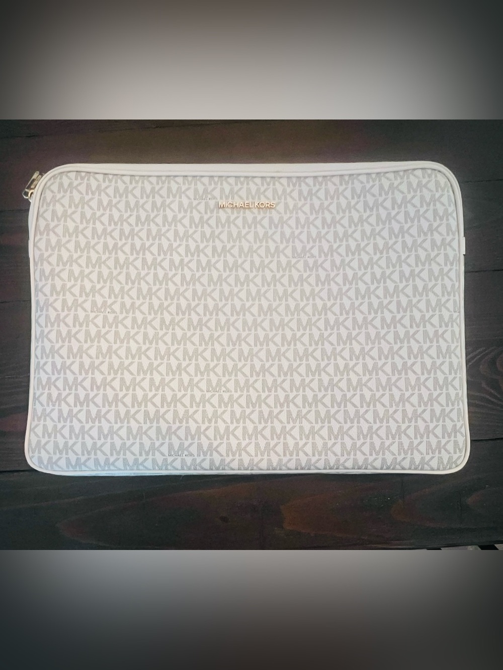 Michael Kors Pink Beige Signature Interior Tote
